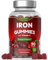 Fer Gummies 14mg avec Vitamine C 40mg | 90 Vegan Gummies Saveur de Cerise | Complément Alimentaire Fer et Vitamine C | Iron Supplement | par Horbaach