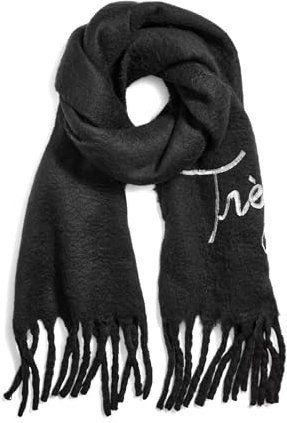 KARL LAGERFELD Damen Blanket Cloud Tres Chic Scarf Schal, Schwarz, Einheitsgröße
