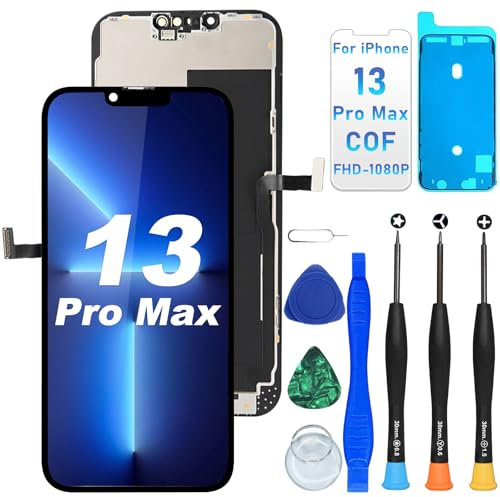 DIGI4U LCD for iPhone 13 Pro Max Screen Replacement, 6.7'' FULL HD COF 1:1 Display Screen for iPhone 13 Pro Max Display Digitizer Assembly, with Repair Tools for iPhone 13 Pro Max LCD