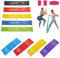 Bande Élastique Fitness Ensemble de 9 Bandes, 5 Bandes de Fitness en Latex, 4 Bandes de résistance TPE, Bandes de résistance pour Gymnastique idéales pour Le renforcement Musculaire, Pilates, Yoga