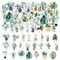 46PCS Potted Plant Stickers,Small Size Nature Plant Stickers, DIY Decoration Stickers Set for Travel Case, Laptop, Planners, Calendars, Scrapbook, Suitcase, Notebooks, Journal
