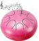 Thomann Tongue Drum 6 Zoll 8 Töne Steel Rain Drum Outdoor Garden (6 inch 8 tone,Pink)