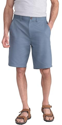 Mountain Warehouse Woods Mens Chino Shorts - Lightweight, Breathable, UPF 50+, Lots of Pockets Short Pants - Spring Summer, Beach, Walking, Hiking & Outdoors Blue Men's W44