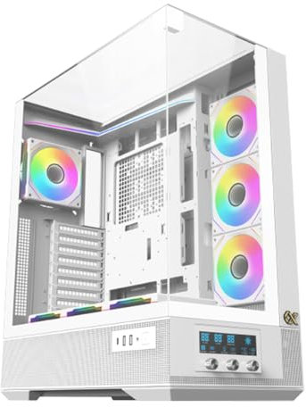 Boitier+Moyen+Tour+ATX+Xigmatek+Vision+Pro+RGB+avec+panneaux+vitr%C3%A9s+%28Blanc%29