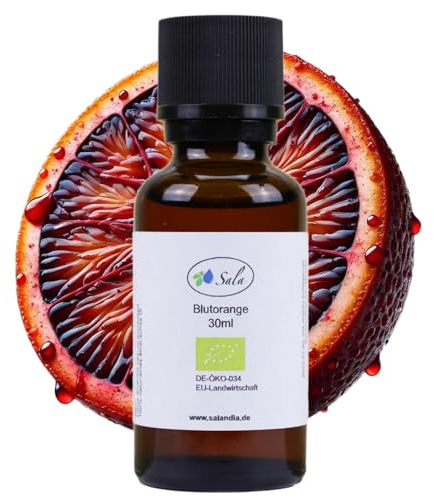 Sala Blutorangenöl Aroma ätherisches Blutorange Öl naturrein BIO - zum Verzehr - 30 ml