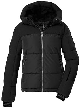Killtec Damen Ksw 111 Wmn Ski Qltd Jckt Steppjacke/Funktionsjacke in Daunenoptik mit Kapuze und abzippbarem Schneefang