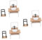 MAGICLULU 3 Sätze Puppenzimmer-badezimmerdekorationen Puppenhaus Badezimmer Zubehör Puppenhaus Badewanne Zubehör Mini-puppenhausbücher Le Toy Van Puppenhausmöbel Mini-möbel Holz 2 Stück * 3