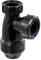 McAlpine E10-BL Black 1.25 Shallow Bottle Trap for Basins | Modern Bathroom Waste Trap | Space-Saving Design | Durable High-Quality Construction