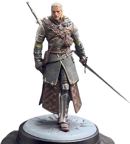 REOZIGN Geralt Anime Figur, 24 cm, handgefertigt, PVC, Cartoon, Manga, Videospiel, Sammler, Geschenk