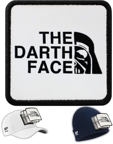 EG BROS Klett-Patch – Motiv: The Darth Face – Austauschbares Logo mit weicher Rückseite (Loop) – haftet auf EG BROS Basecap & Trucker Cap – zum Sammeln, Individualisieren & Wechseln