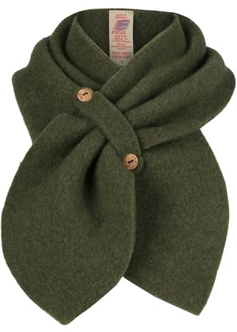 Engel Natur Kinder Schal aus Wollfleece, Safran Melange, OneSize