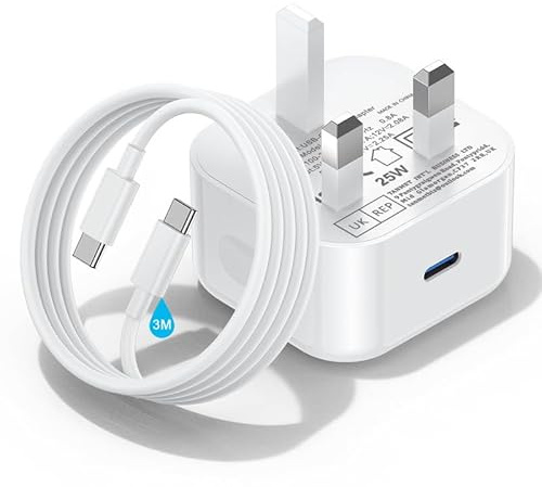 iPad Charger and Plug with 3M Long i Pad USB C Fast Charger Cable 25W Charge for Pro 12.9 11 13 inch 4th 5th 6th M4 2024 Generation/Air 10.9 4-7 Gen M2 M3/Mini 6 A17 Pro/Pad 10th A16 11th 2025-2022
