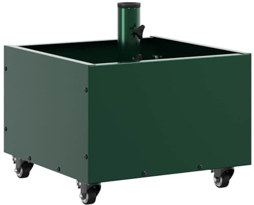 Solivagant Pied de Parasol Vert 45 x 45 x 45 cm Acier,(13.25 KG)