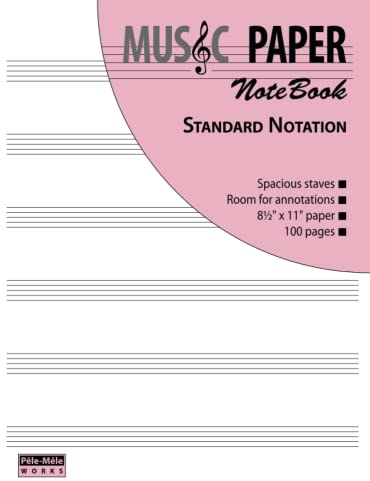 MUSIC PAPER NoteBook - Standard Notation
