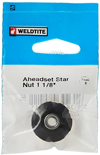 Weldtite WEL8041 Aheadset Star Nut - Silver, 1-1/8 Inch