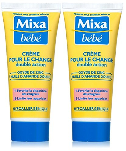 Mixa Bébé Crème pour le Change Lot de 2 x 100 ml