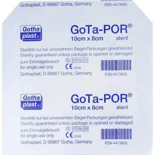 GOTA-POR Wundpflaster steril 80x100 mm 1 St