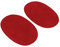 Unbekannt 2 x knieflicken Ovalada Parches para Coderas Rodillera Bordados Parche, Rojo, Talla única