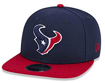 New Era Houston Texans NFL Team Colour Blue Red 9Fifty Original Fit Snapback Cap - One-Size
