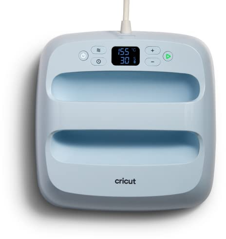 Cricut EasyPress 3 - Piastra termica per magliette, cuscini e altro ancora, da utilizzare con vinile termoadesivo (HTV), inchiostro infusibile e prodotti a sublimazione, riscalda fino a 205 °C, blu