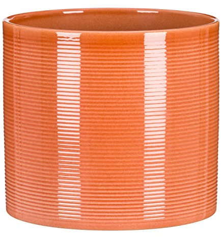 Scheurich Pot de fleurs en céramique, couleur papaye, 19 cm de diamètre, 17 cm de haut, 4 l de vol.