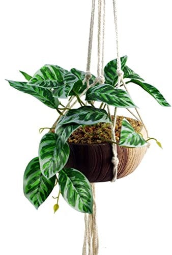 Leaf Design UK - Maceta de follaje Artificial Realista, Maceta Colgante para Plantas, 85 cm