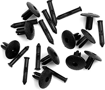 A ABSOPRO 4mm Foro Dia Spingere Tipo Auto Porta Rivestimento Parafango Rivetti Clip (Set di 10)