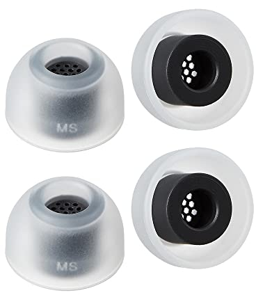 AZLA SednaEarfit MAX for Galaxy Buds 2 Pro Phantom Black / 2 Pairs (MS), Earbud Tips for Wireless Headphones, Noise Canceling Earbuds Replacement Tips, Samsung-Certified Eartips
