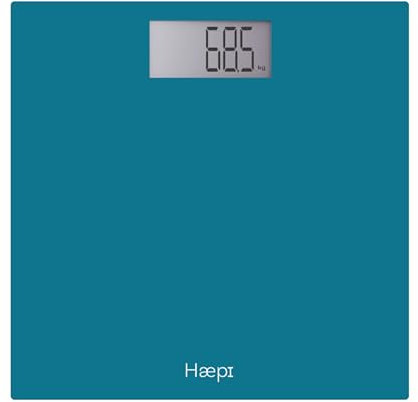 Haepi-Pèse personnes électronique avec grand plateau, grand écran, gros chiffres et grand affichage-Pèse-personne design et précis- Capacité maximale de 180kg-Piles incluses-Garantie 15 ans