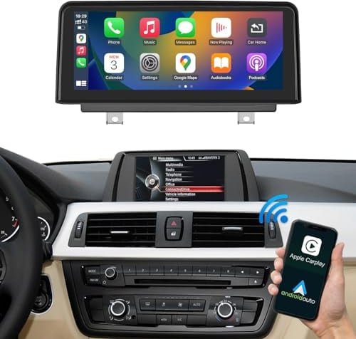 Road Top 10,25 pollici Autoradio Senza Fili Carplay & Android Auto per BMW 3 Serie 3 F30/F31/F34 2012-2016 Anno con NBT, Touchscreen Auto Stereo Ricevitore con AirPlay