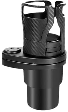 WSXCDE Getränkehalter Auto, für VW Bora Beetle Tiguan Polo Passat Jetta SEAT Sagitar Golf 4 6 2 in 1 Multifunktionaler Verstellbarer Auto Flaschenhalter, 360° Drehbar Getränke Halterung