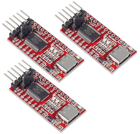 DORHEA 3Pcs FT232RL FTDI USB 3.3V 5.5V to TTL Serial Adapter Module for Arduino FT232 Pro Mini Type-C USB to TTL 232