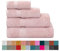 TRAMAS+ Lot de 4 Serviettes Premium 700 g, 100% Coton, 2 Serviettes 50x100 cm et 2 Serviettes de Bain 70x140 cm, Extra Douces, à séchage Rapide et très absorbantes - Rose Clair