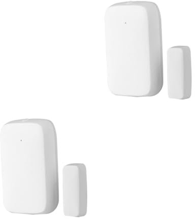 Housoutil 2 Sets Tür- Und Fenstersensor-sicherheits-app-warnungen Magnetisch Weiß Für Zuhause