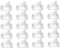 HAPINARY 20Pcs Nail Tip Clips Transparent Crystal Fixing Clamps for Nail Art Models Essential Tool for Professional and Beginner Manicurists Convenient and Easy to Use