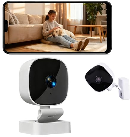 senri Indoor Security WiFi Camera 1080P HD, CCTV Camera for Home/Baby/Pet, Baby Monitor with Night Vision, 2-Way Audio, Motion Detection, APP Control Compatible iOS & Android