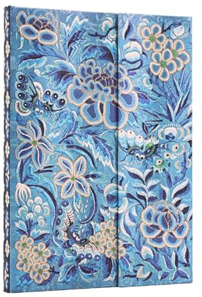 Blue Willow (Celebrate Hanfu) Midi Lined Hardcover Journal (Wrap Closure)