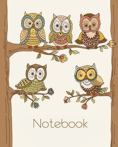 Owl Notebook.: Owl Notebook, Jotter, Journal 100 Pages