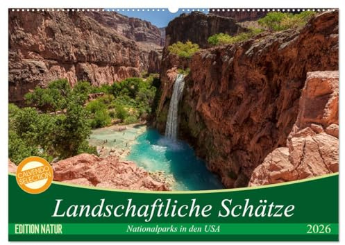 Landschaftliche Schätze (Wandkalender 2026 DIN A2 quer), CALVENDO Monatskalender: Landschaftskalender mit atemberaubenden Motiven und unberührten Landschaften. (CALVENDO Natur)