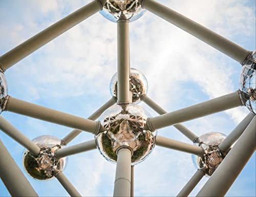 hansepuzzle 13176 - Atomium Puzzle 1000 Teile - Gebäude Puzzle mit hochwertiger Aufbewahrung: Kartonbox und wiederverschließbarem Beutel - Format 60 × 46 cm