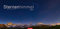 Sternenhimmel Kalender 2024. Großer Foto-Wandkalender im Panorama-Format. Natur-Kalender 2024 mit atemberaubenden Panoramafotos vom Nachthimmel. 68x33 cm.