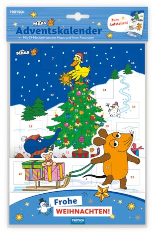 Trötsch Die Maus Aufstell-Adventskalender: Aufstelladventskalender Vorweihnachtszeit: Weihnachtskalender Aufstellkalender Advent