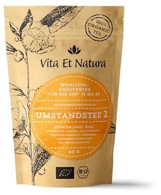 BIO Umstandstee 2 – sanfter Schwangerschaftstee für das 2. Trimester | Nach Originalrezeptur von Hebammen empfohlen – 100 % biologisch, laborgeprüft, koffeinfrei und handgemacht in DE.