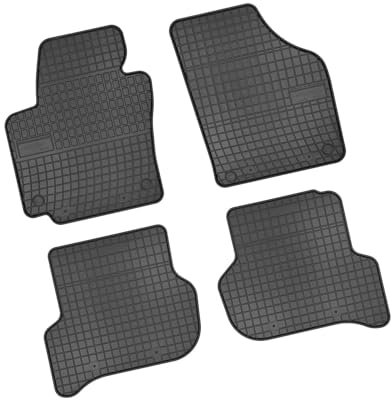 Bär-AfC SE03428 Gummimatten Auto Fußmatten Schwarz, Erhöhter Rand, Set 4-teilig, Passgenau für Seat Altea FR & XL Typ 1P Baujahr 2008 bis 2015 5-TRG.