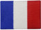 Drapeau de la France Français Emblème national Brodé à Repasser ou à Coudre Patch