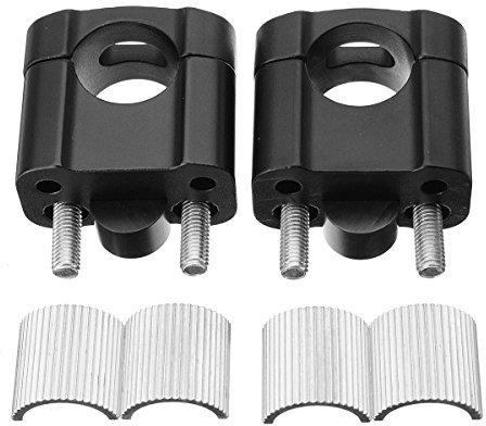 Alamor 22Mm 28Mm Universal Motorcycle Handlebar Clamp Riser Taper Dirt Bike-Black