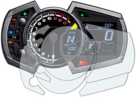 Kawasaki Ninja 250/400/650 2017+ Displayschutzfolie Tachoschutzfolie: 2 x Ultra-Klar