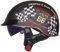 EBAYIN Half Helmet Open-Face Helmet Brain - Cap Cruiser Chopper Scooter Pilot Jet Helmet DOT+ECE Certified Personality Retro Harley Motorcycle Helmet,G-L=（59~60cm）