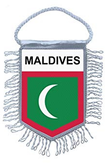 Akachafactory Wimpel mini Flagge Fahne flaggen miniflagge malediven