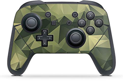 DeinDesign Skin kompatibel mit Nintendo Switch Pro Controller Folie Sticker Camouflage Tarnmuster Black & Bold